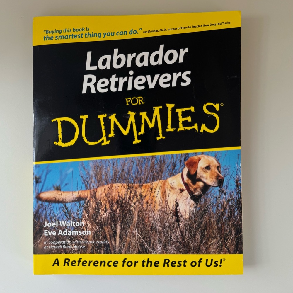 Labrador Retrievers for Dummies Paperback Book